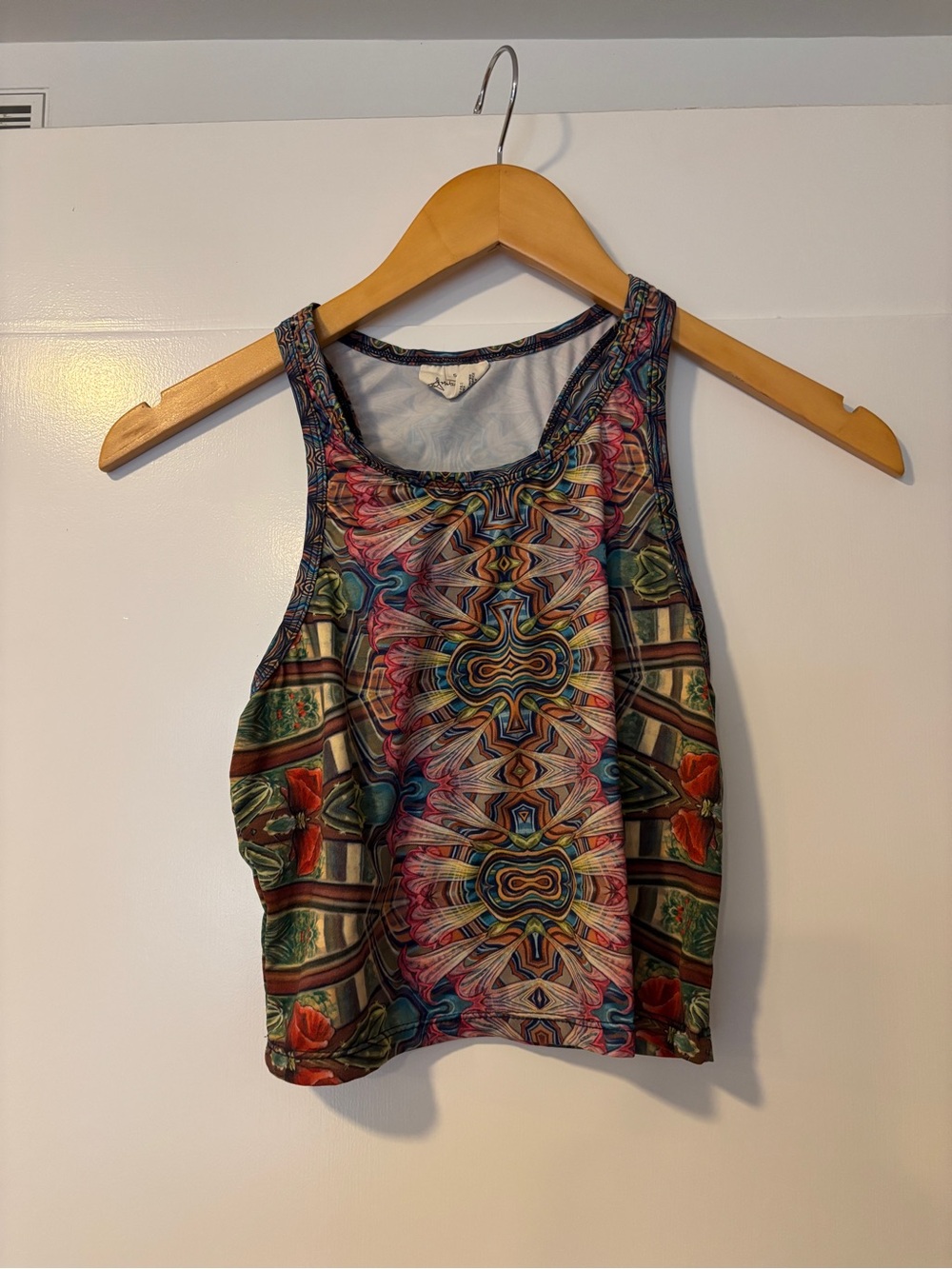 Kaleidoscope Multicolor Racerback Crop Top